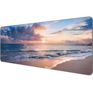 Unique Sunset on the Beach Desk Mat -Comfortable, Non-Slip, and Smooth